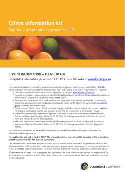 Citrus information kit (1997) reprint