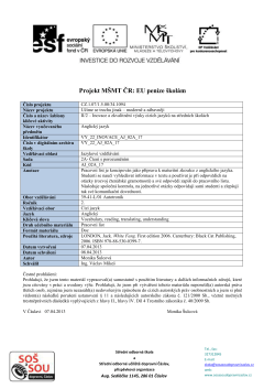 Pracovn&iacute; list - SOU dopravn&iacute; Č&aacute;slav