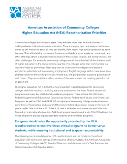 American Association of Community Colleges Higher Education Act