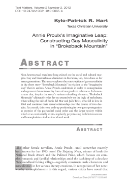 abstract - De Gruyter