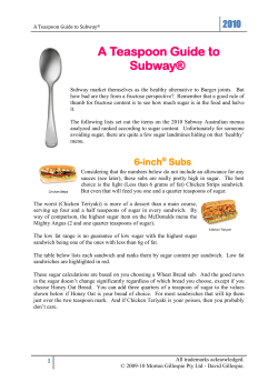 A Teaspoon Guide to McDonald`s