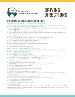 DRIVING DIRECTIONS