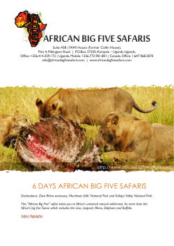 PDF Version - African Big Five Safaris