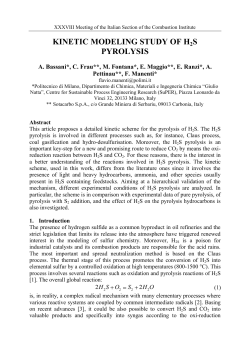 kinetic modeling study of h2s pyrolysis