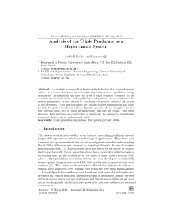 Analysis of the Triple Pendulum as a Hyperchaotic