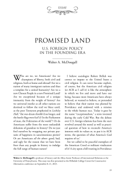 PROMISED LAND - Intercollegiate Studies Institute