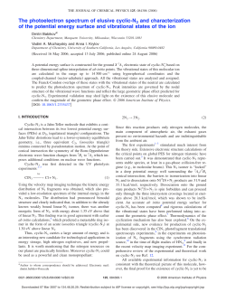 The photoelectron spectrum of elusive cyclic