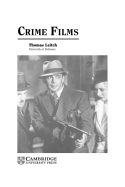 crime films - Assets - Cambridge University Press