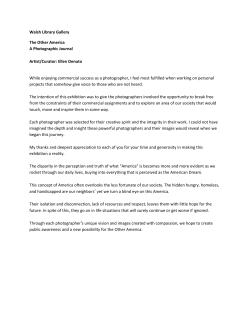 The Other America - Curatorial Statement, 2004