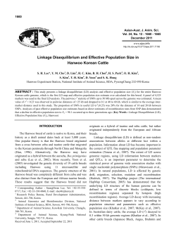 Linkage Disequilibrium and Effective Population Size in Hanwoo
