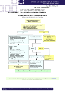 B.2.17 MANAGEMENT FOLLOWING ABDOMINAL TRAUMA