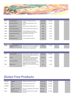 Gluten Free Products