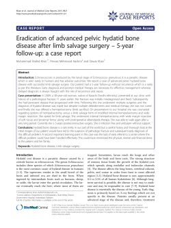 Eradication of advanced pelvic hydatid bone disease after limb