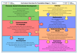 Curriculum Overview - Term 1