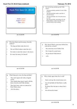 Huck Finn Ch 26-43 Quiz.notebook