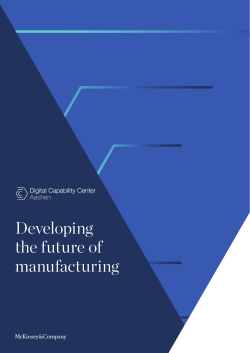 Developing the future of manufacturing