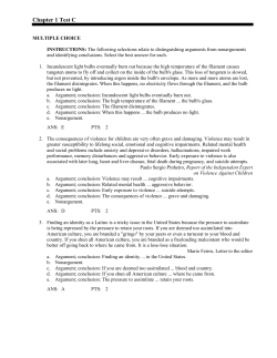 Chapter 1 Test C - Culinary Chronicles