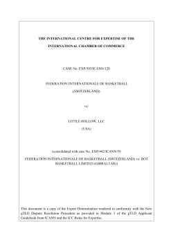 Applicant Prevailed - New gTLDs