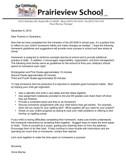 1 12_6 Newsletter Homework