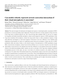 Can models robustly represent aerosol&ndash;convection interactions if