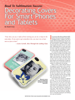 Decorating Covers For Smart Phones and Tablets