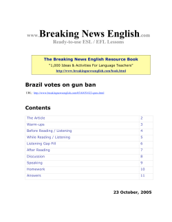 Brazil votes on gun ban