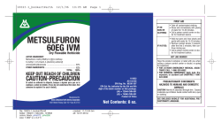 metsulfuron 60eg ivm