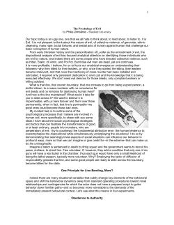 The Psychology of Evil by Philip Zimbardo