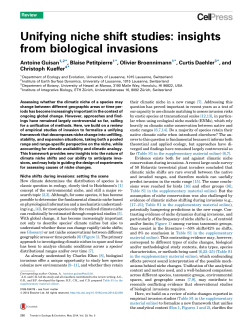 Unifying niche shift studies: insights from