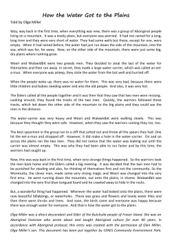 How the Water Got to the Plains