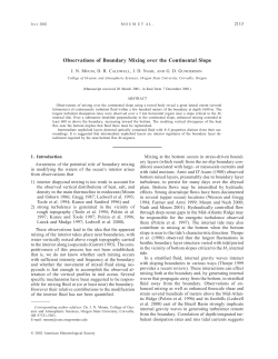 Observations of Boundary Mixing over the Continental Slope