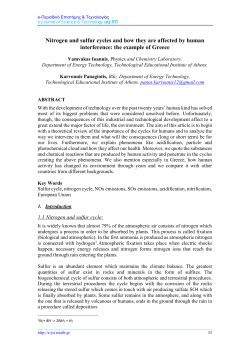 Nitrogen and sulfur cycles and how they are affected by human