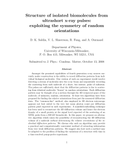Structure of isolated biomolecules from ultrashort x