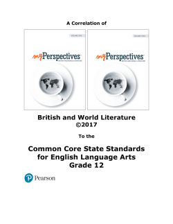 Common Core State Standards for English Language Arts Grade 12