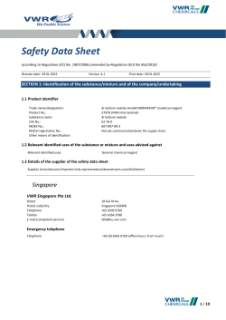 Safety Data Sheet - VWR International
