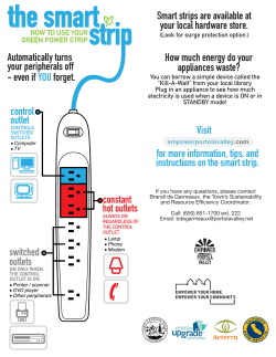 control outlet constant hot outlets switched outlets Automatically