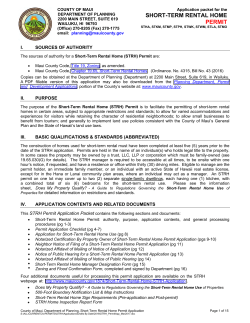 short-term rental home permit