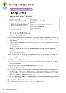 Fancy Dress - Oxford University Press