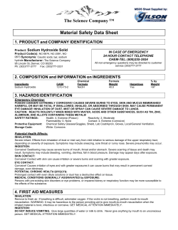 Product SDS_Reagent Grade Sodium Hydroxide Pellets