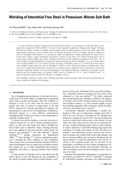 Nitriding of Interstitial Free Steel in Potassium&ndash;Nitrate Salt Bath