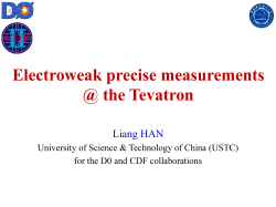 Electroweak precise measurements @ the Tevatron