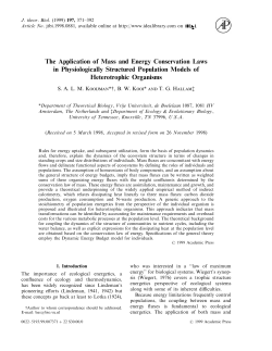 The Application of Mass and Energy Conservation Laws in