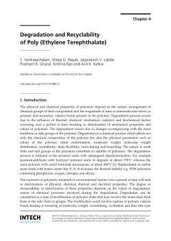 Degradation and Recyclability of Poly (Ethylene