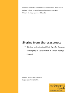 Stories from the grassroots
