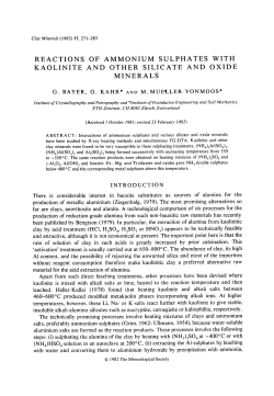 reaction with ammonium sulphates
