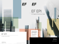 EF EPI - Education World Forum