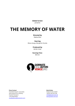 THE MEMORY OF WATER