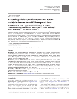 Assessing allele-specific expression across multiple tissues from