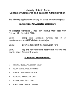 University of Santo Tomas College of Commerce and Business