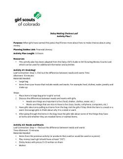 Making Choices Leaf - Girl Scouts of Colorado